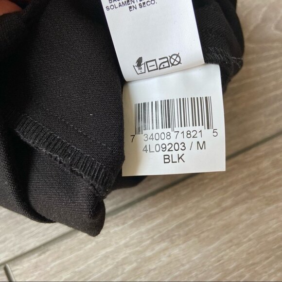 Karen Kane Glitter Side Stripes Elastic Waist Stretchy Pants - Picture 11 of 13